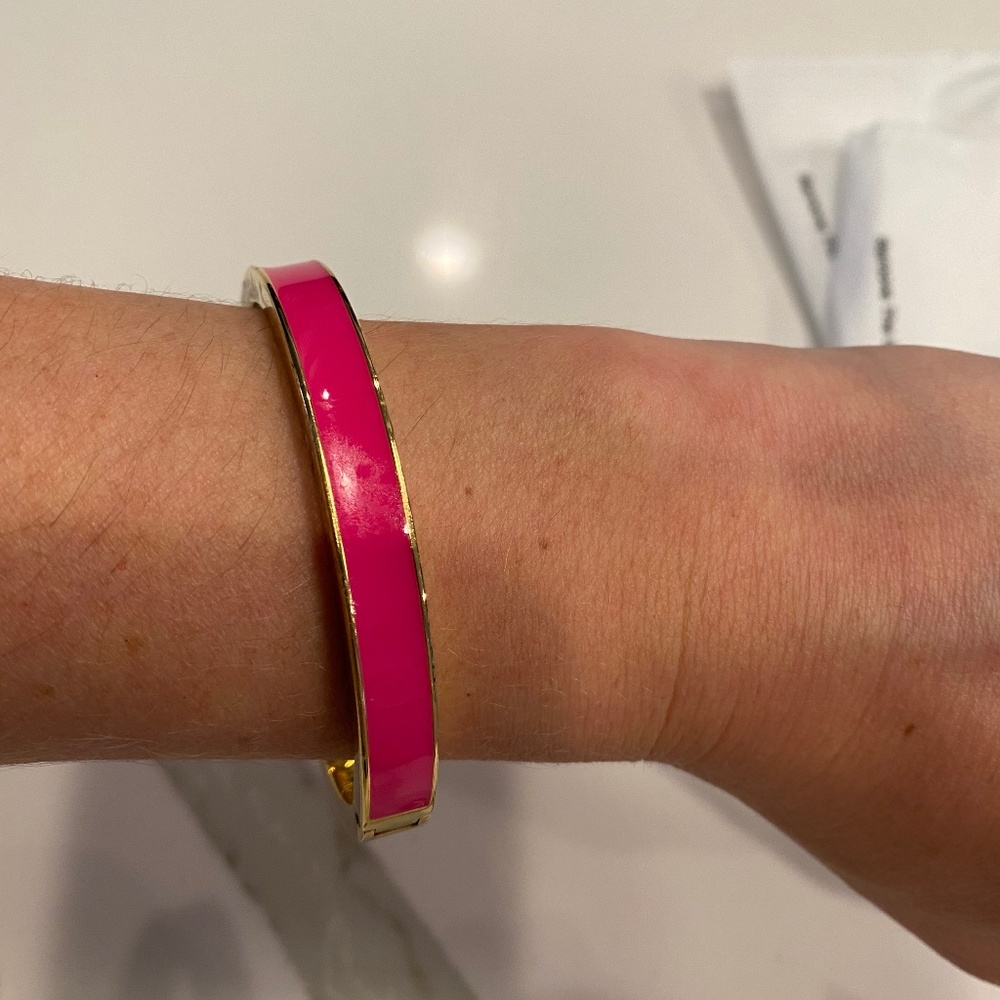 Kate Spade Bangle Bracelet Gold Pink